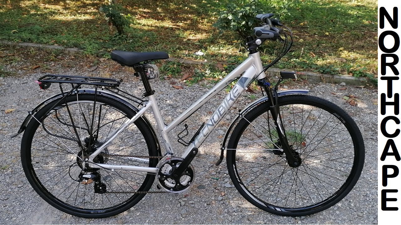 Northcape - Bicicletta Ibrida ammortizzata Front della Tecnobike - YouTube