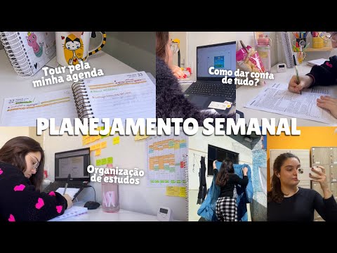 STUDYVLOG #62: Como organizo minha semana e planejo meu estudo | Rotina de vestibulanda de Medicina