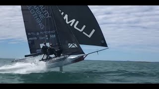 18ft Skiff Wild Run | DODGING a Yacht!