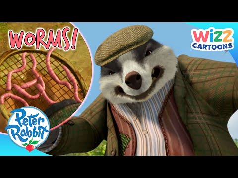 @OfficialPeterRabbit - Fighting Over Wriggly WORMS!!! 🪱🪱🪱 | @WizzCartoons