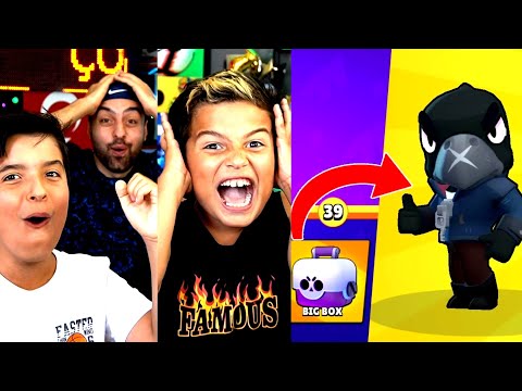 ÇOCUK BÜYÜK KUTUDAN CROW ÇIKARTTI ÇILDIRDI ! BRAWL STARS !