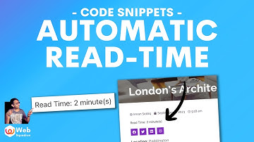 Geautomatiseerde leestijd berichten blogs - Code snippets WordPress tutorial