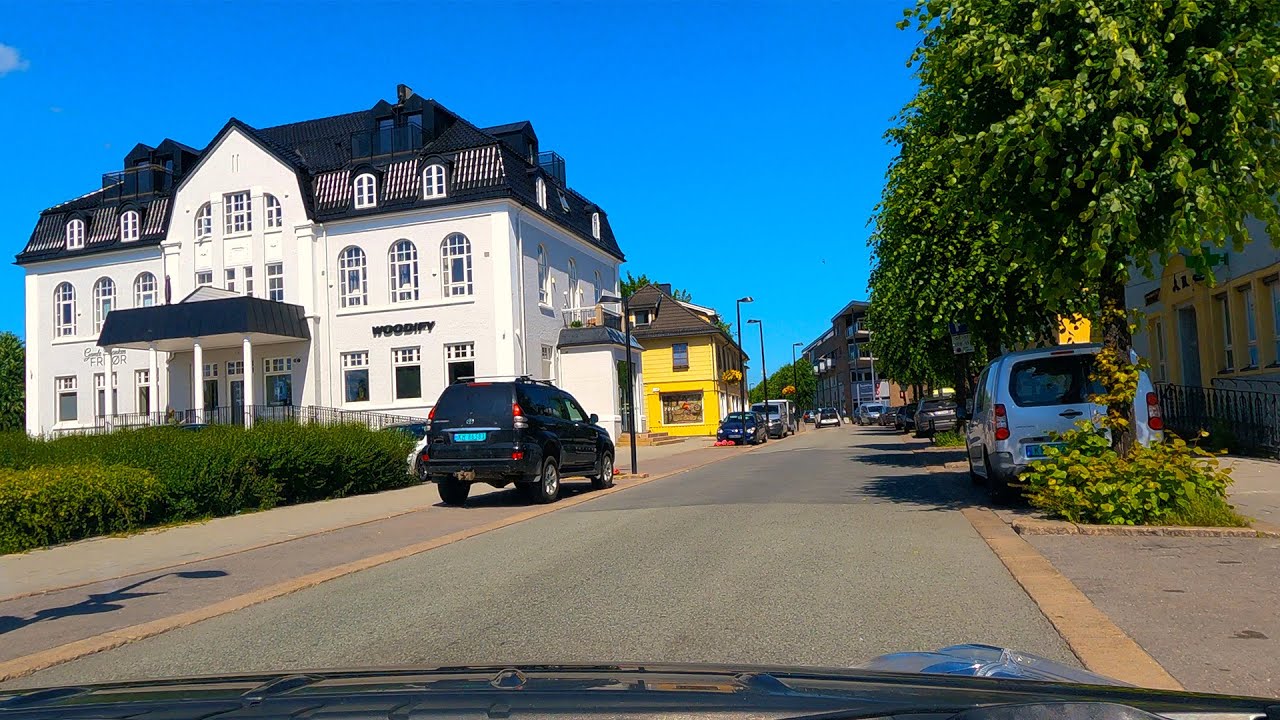 HOKKSUND SMALL TOWN NORWAY Driving Tour