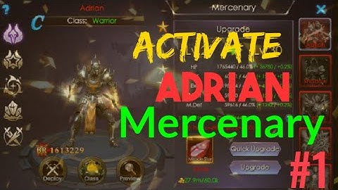 ACTIVATE MERCENARY (ADRIAN) LEGACY OF DISCORD