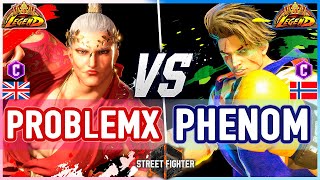 SF6 🔥 ProblemX (Marisa) vs Phenom (Luke) 🔥 Street Fighter 6