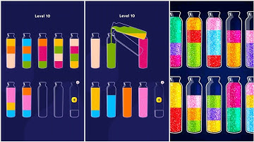 Get Color Water Sort Gameplay 3, Android Games ios Walkthrough Simulator Think Brain Puzzle