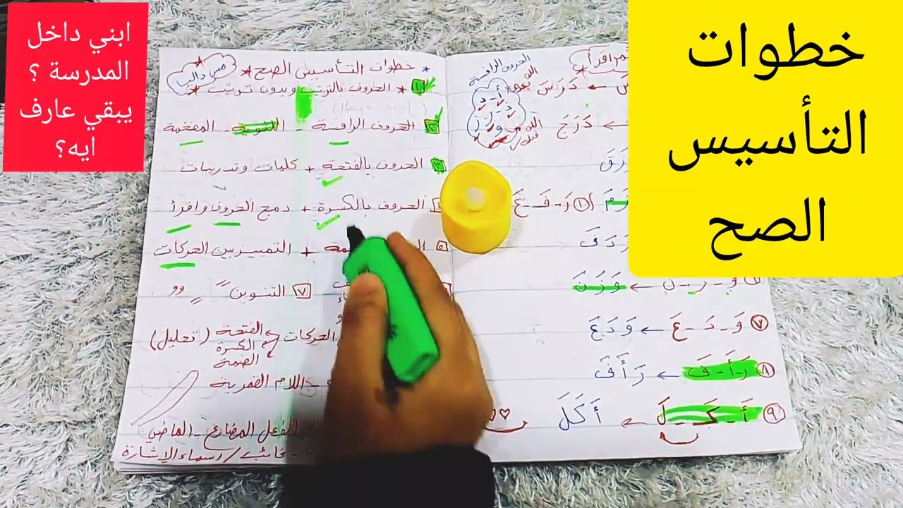 منهج العربي من سن ٥ سنوات حتي الصف الأول الابتدائي  ابنك يكون عارف ايه ؟ منهج وتأسيس مهم