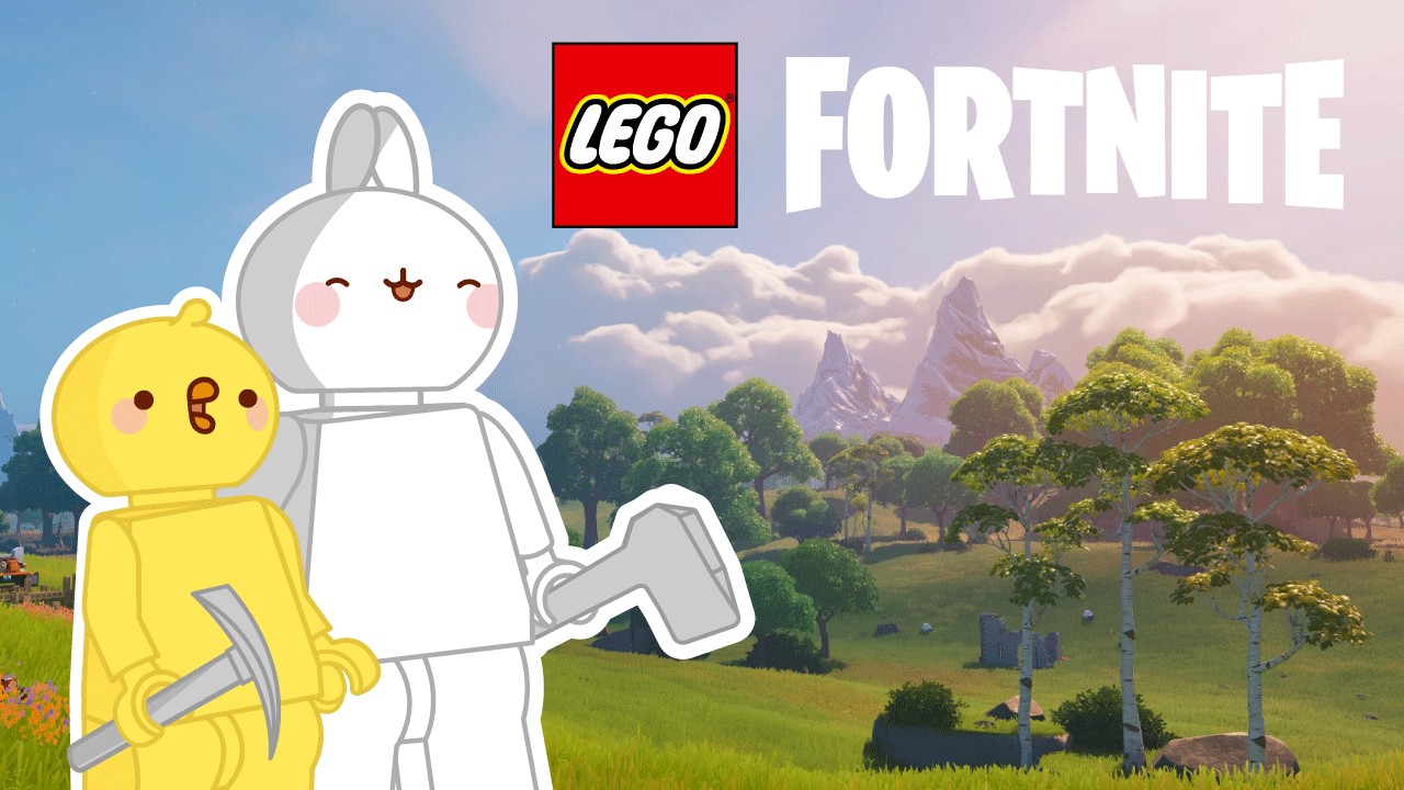 Molang and Piu Piu Playing LEGO Fortnite | Rocket Building and Adventure! 🚀