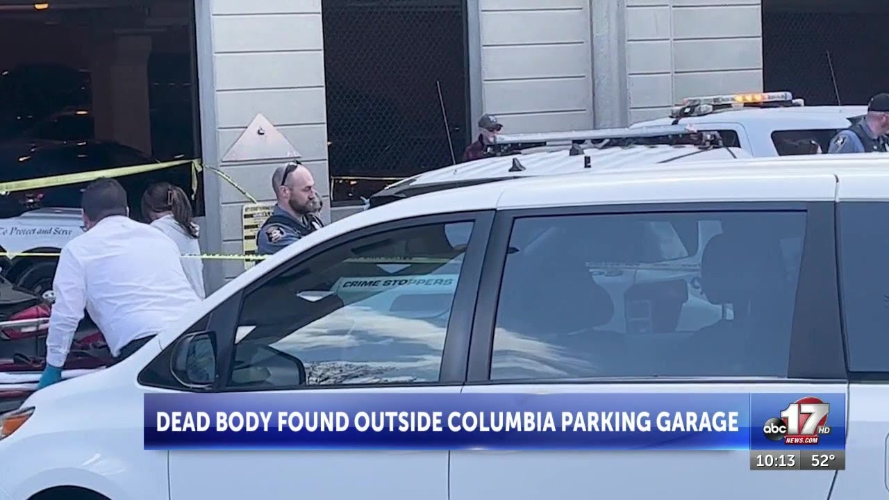 Dead body found outside Columbia parking garage - YouTube