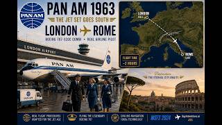 European Jet Set | iniBuilds Boeing 707 London to Rome | Real Airline Pilot | MSFS 2024 screenshot 5