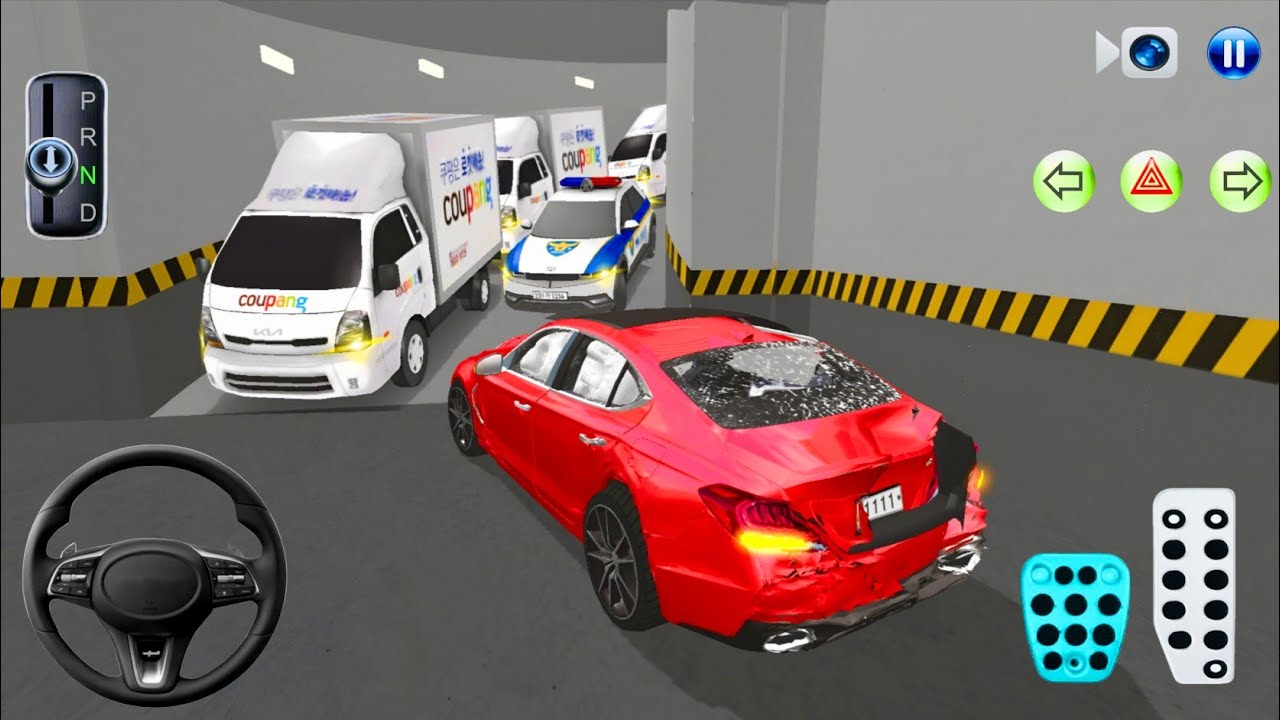 New Crashed Car Stuck in Parking Garage 🚗💥 | 3D Driving Class 2026 Android & iOS Gameplay