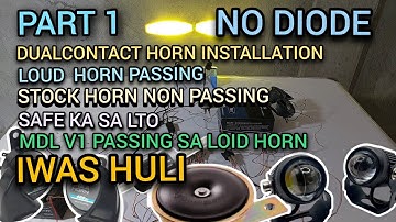 Dual Contact Horn Installation plus Passing Light Combo sa Mini Driving Light V1 (No Diode)