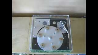 Demonstration of a restored J.A. Michell Hydraulic reference turntable.