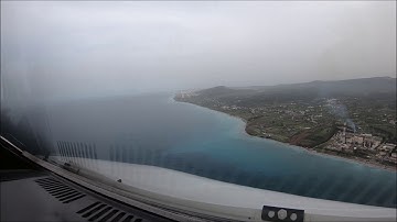 AIRBUS A320 Visual Approach in LGRP RODOS GREECE