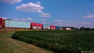 8/20/26 sb lsrc 6454 nb lsrc 6454 301 4301 mixed freight sb csx 992 59 full grain cars clio area