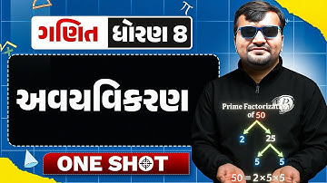 અવયવિકરણ in One Shot | MATHS | Complete Chapter | Class 8th/GSEB