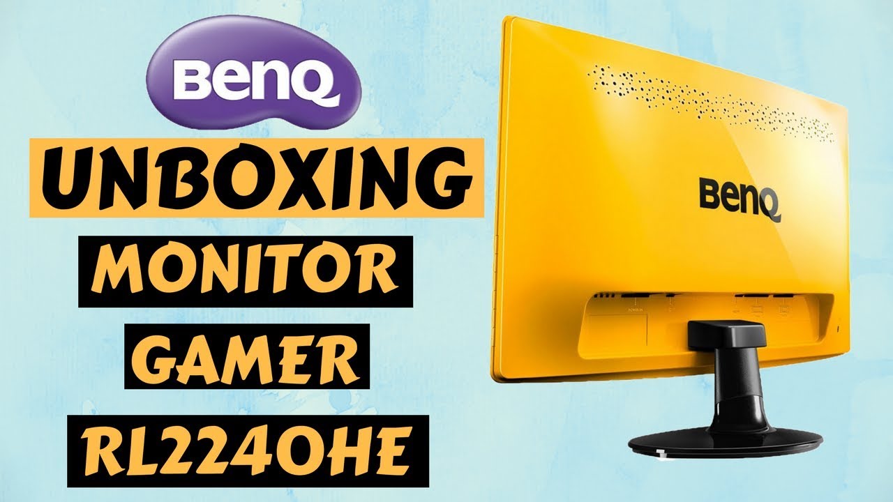 Monitor Benq RL2240HE Unboxing - YouTube