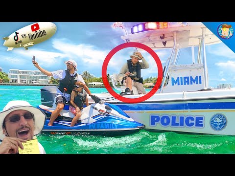 STOPPED by Miami Police b4 the YOUTUBERS vs. TIK TOK Boxing Match (FV Family Vlog)