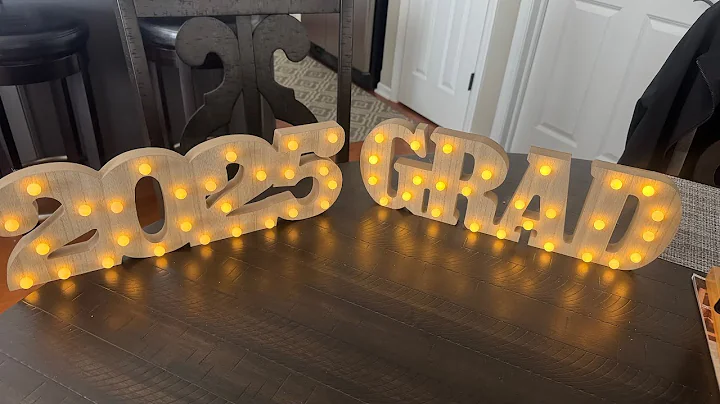 This two piece sign can sit or hang!  Split them apart, or use just the GRAD for future years! #ad