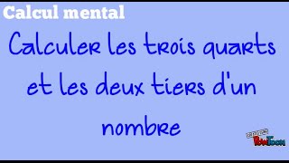 Comment écrire deux tiers ?