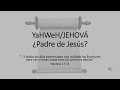 Es Jehová (Yahveh) el Padre de Jesús