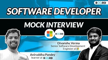 SDE 1 Mock Interview With Microsoft