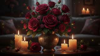  Romantic Candlelight TV Wallpapers 4K 🔥 Relaxing Cozy Screen Mood Valentine’s Day Ambience & Roses screenshot 5