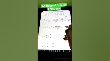 Addition of Similar Fractions #shorts #enginerdmath #math #maths #fractions