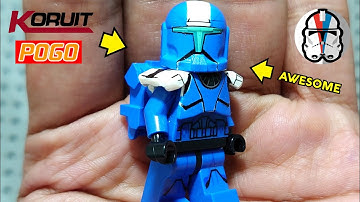 MOC Lego Clone Commandos Blue Squad - Clone Wars minifigures | Koruit & Pogo parts