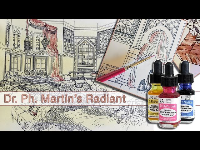 New Dr. Ph. Martin's Radiant Watercolors- Swatching and Playtime