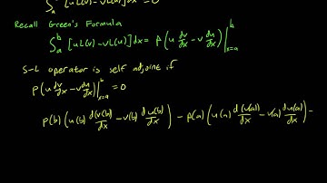 5.5 Self-adjointness of the Sturm-Liouville operator