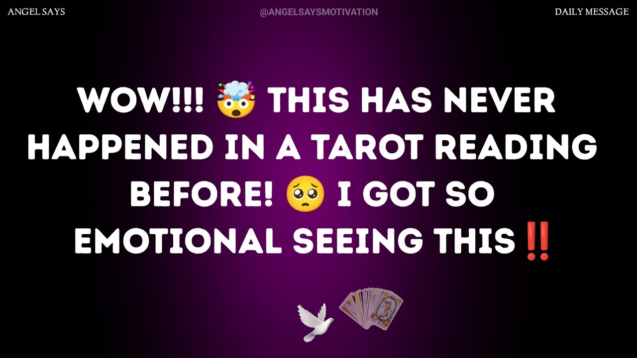 WOW!!! 🤯 THIS HAS *NEVER* HAPPENED IN A TAROT READING BEFORE! 🥺 I GOT SO EMOTIONAL SEEING THIS‼️