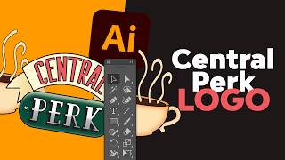 How To Draw The Central Perk Logo In Illustrator