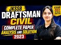JKSSB Draftsman Civil 2023 Complete Paper Analysis | All Questions Explained