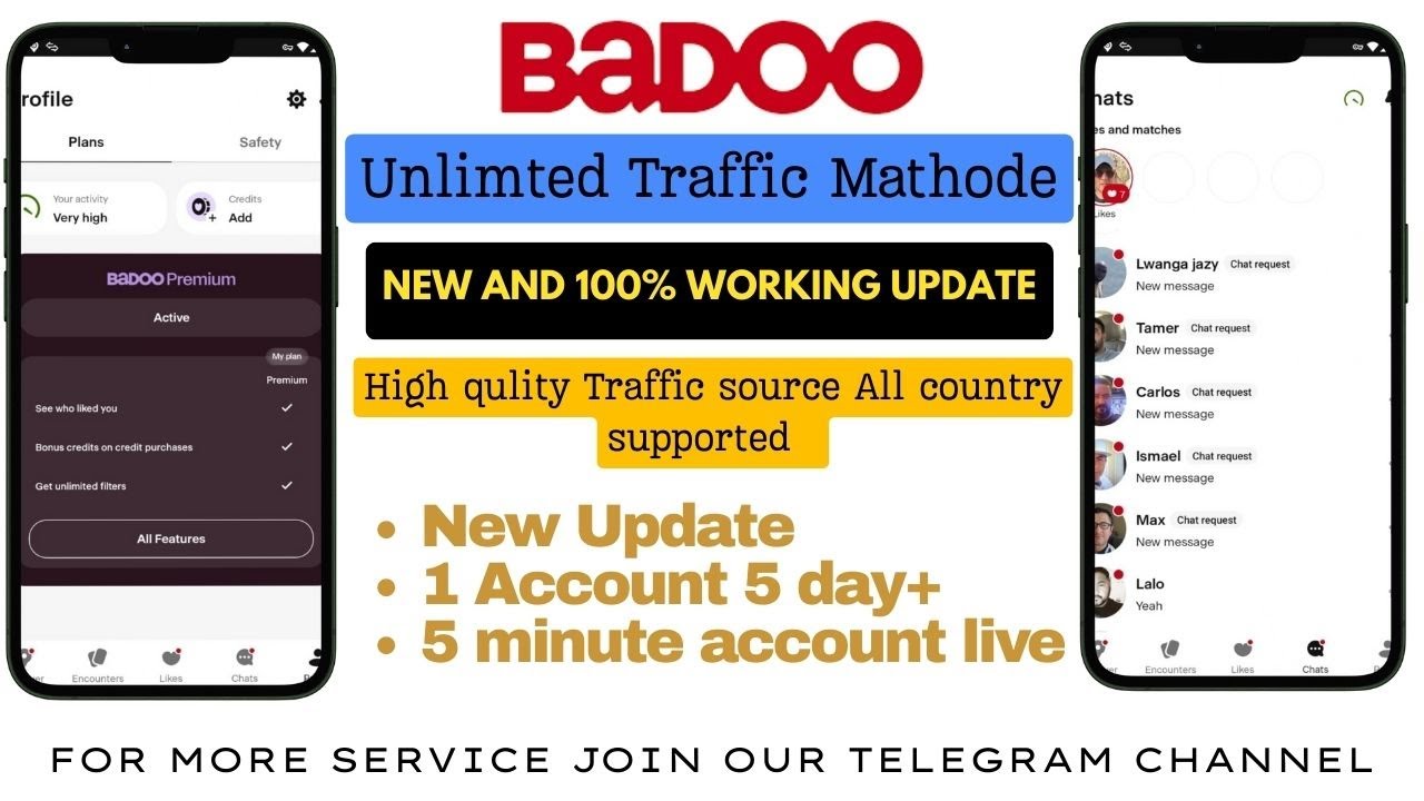 Badoo New Update |How to Get Unlimited Traffic on Badoo |Latest Update Full Guide.
