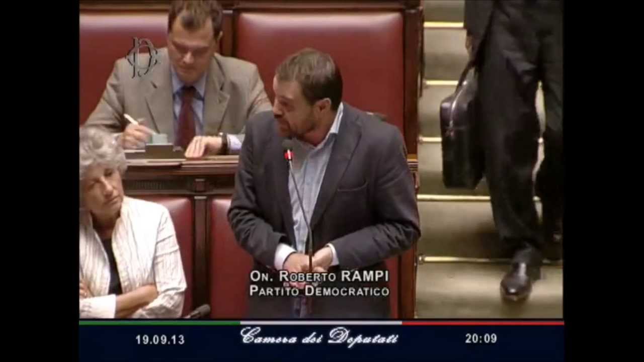 Intervento dell'On. Roberto Rampi (PD) in ricordo di Agostino Bonalumi ...