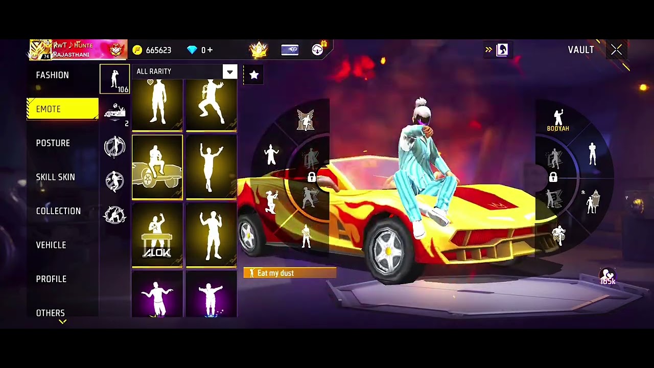 MY ID EMOTE COLLECTION | EMOTE COLLECTION FREE FIRE | GARENA FREE FIRE 😎👀