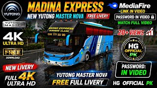 Madina express bus livery || new yutong bus livery || bussid 