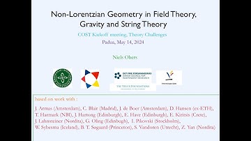 Niels Obers - Non-Lorentzian Geometry in Field Theory, Gravity and String Theory