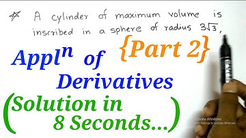 Maxima Minima | App. of Derivatives | Trick 2 | 12th MH-CET | Mathematics | Solution in 8 Seconds