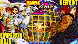 MvC2 Mvci Umvc3 EMPEROR KAIN vs MASTER SERVOT pt 2