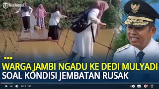 Viral Warga Jambi Mengadu ke Dedi Mulyadi Soal Kondisi Jembatan Rusak: Pindah ke Jambi Pak Tolong