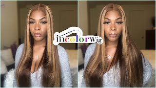Another Pre Highlight Wig But This One Is My Favorite | Incolorwig 13x4 Straight Pre Colored Wig