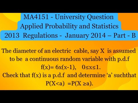 Ma4151 Notes.pdf Unit 2 University Question - MA4151 | Check PDF & Determine unknown ...