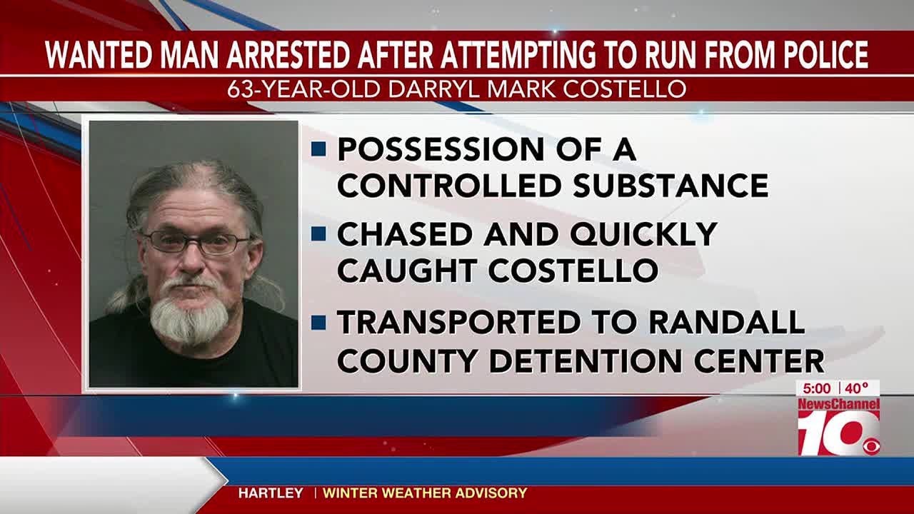VIDEO: Wanted man arrested after attempting to run from Amarillo police ...
