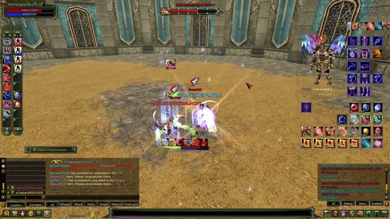 xCaptainBEROXIDE VS DIELETZTESCHLACHT [1v1 OKKALI WARRIORUN DOĞUŞU]