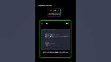 Animated Border video #CSSAnimation #WebDesign #shorts