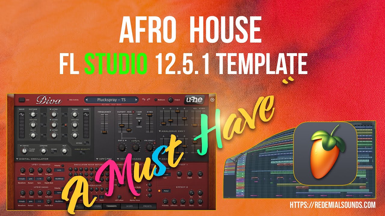 A MUST HAVE | Afro House FL Studio 12.5.1 Template | Afro Tech | South African House Music | RSML