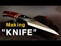 Making KNIFE / HSS blade, Silver, Special wood
