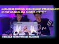 REACTING TO BLACKPINK ROSÉ- ON THE GROUND + GONE LIVE PERFORMANCE @MNET |  REACTION